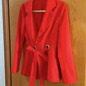 Stunning power red suit jacket ♥